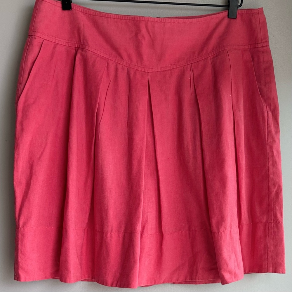 BANANA REPUBLIC short pleated skirt with pockets /excellent !!